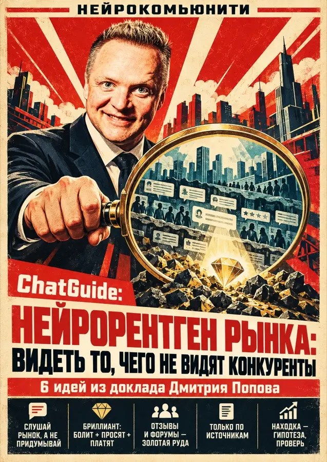 Обложка чатгайда «Нейрорентген рынка» — Дмитрий Попов