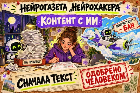 Обложка выпуска газеты «Контент с ИИ»